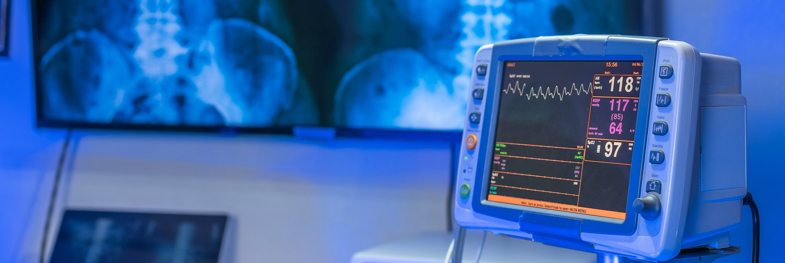 Operating Examination Room For Emergency Patient With Modern Medical Equipment Device Technology For Medical Hero